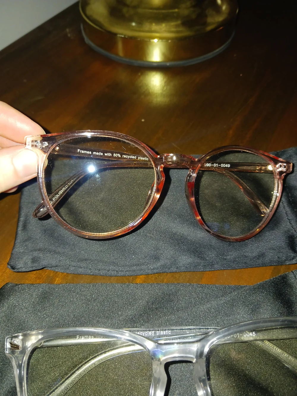Lot Of 2 Blue Light Glasses Clear Pink